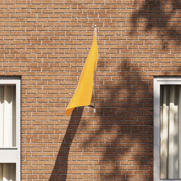 vidaXL Держател за флагово стълбче Сребрист 15 x 3 см Стомана