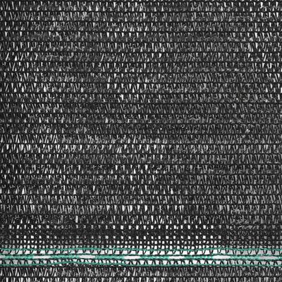 vidaXL Тенис екран, HDPE, 1,2x50 м, черен