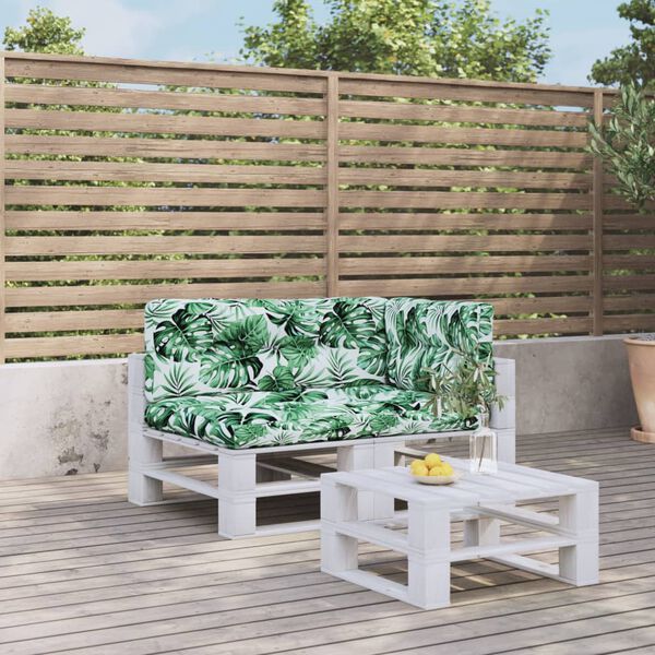 vidaXL Палетни възглавници, 3 бр, на листа, текстил