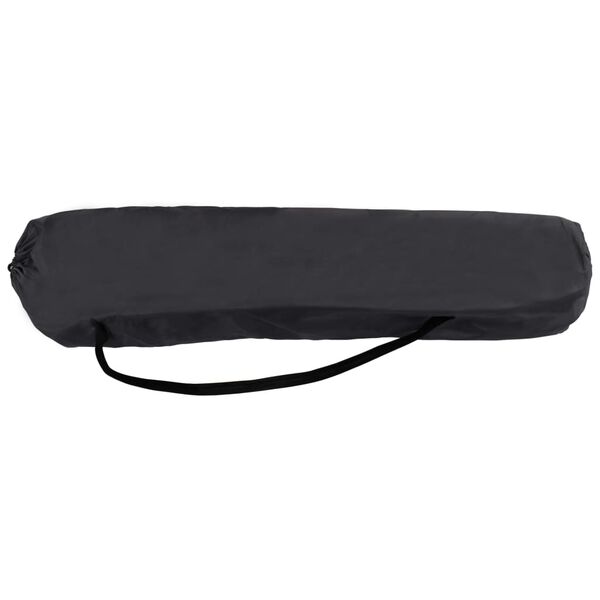 vidaXL Сгъваем шезлонг, син, стомана