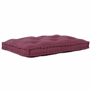 vidaXL Кушон за палетен диван Тъмен червен 120 x 80 x 12 cm Текстил