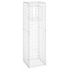 vidaXL Габионна кошница стълб, 2 бр, 50x50x180 cм, желязо