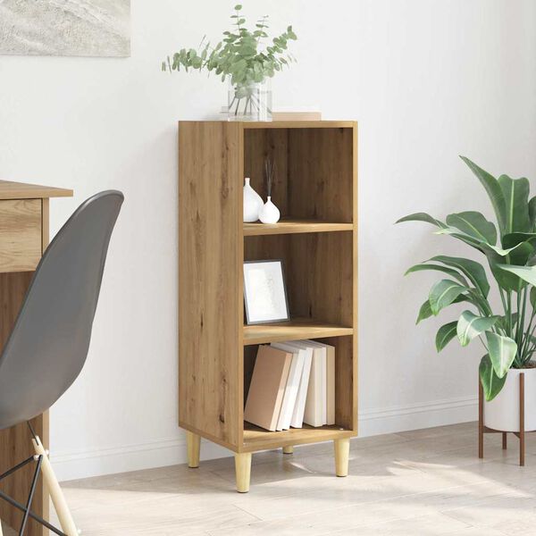 vidaXL Служебен шкаф Дъб 34,5 x 32,5 x 90 см Инженерно дърво