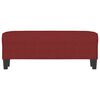 vidaXL Пейка, виненочервен, 100x35x41 см, плат