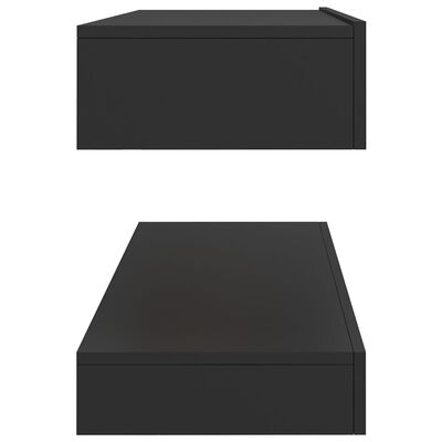 vidaXL ТВ шкаф с LED осветление, сив, 120x35 см