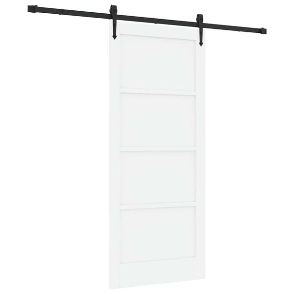 vidaXL Преплъзваща се врата ORKDAL Бяло 86 x 198,5 см