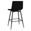 vidaXL Бар табуретки, 2 бр, черни, кадифе