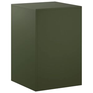 vidaXL Стойка за растения Маслиненозелено 40 x 40 x 60 cm