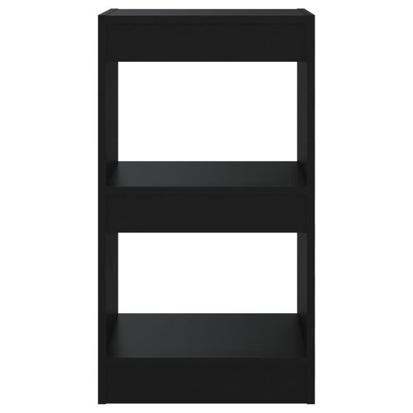 vidaXL Библиотека/разделител за стая, черна, 40x30x72 см