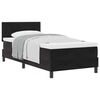 vidaXL Легло с пружинирана основа с таблото Черно 90 x 190 cm Кадифе