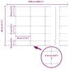 vidaXL Ограда за пасища Сребрист 25 x 0,8 m Поцинкована стомана