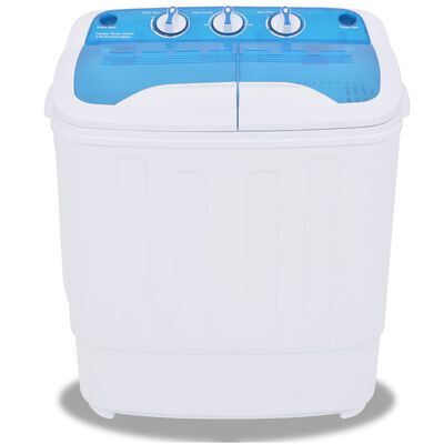 vidaXL Мини перална машина с двоен казан 5,6 кг