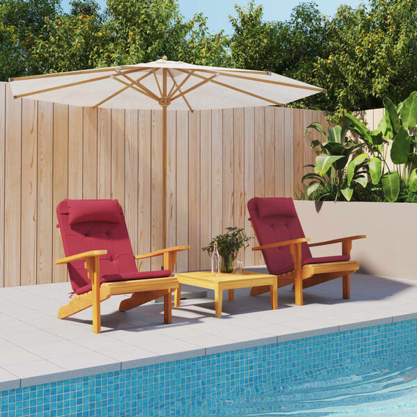 vidaXL Възглавници за стол Адирондак 2 бр виненочервени Оксфорд плат