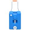 vidaXL Резервоар за вода на колела за къмпинг 25 л син
