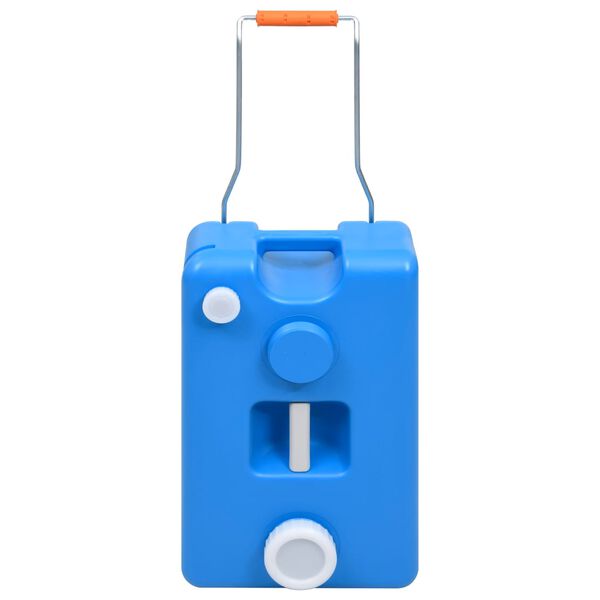 vidaXL Резервоар за вода на колела за къмпинг 25 л син