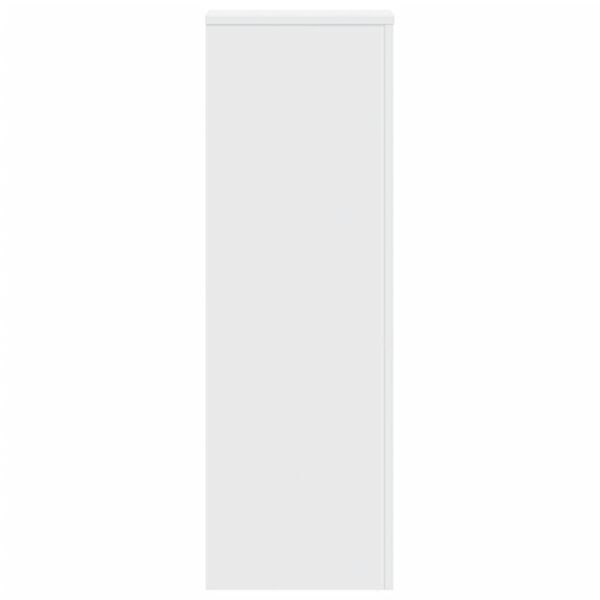 vidaXL Стойки за растения 2 бр бели 33x33x100 см инженерно дърво