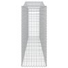 vidaXL Габионни кошници арка 25 бр 400x50x120/140см поцинковано желязо