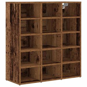 vidaXL Шкаф за обувки 77,5 x 30 x 83,5 см Инженерна дървесина