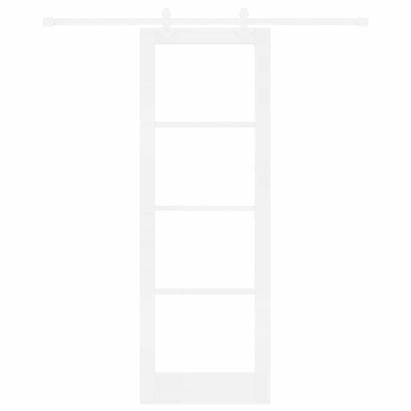 vidaXL Преплъзваща се врата Бяло 73,5 x 211 см