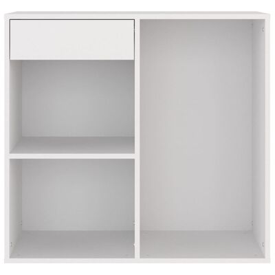 vidaXL Козметичен шкаф, бял, 80x40x75 см, инженерно дърво