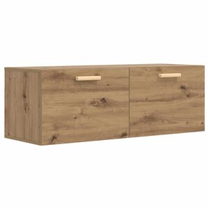 vidaXL Стенен шкаф 100 x 36,5 x 35 cm Инженерна дървесина Дъб артизан