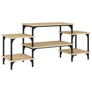 vidaXL ТB шкаф, Дъб сонома, 117x35x52 см, инженерно дърво