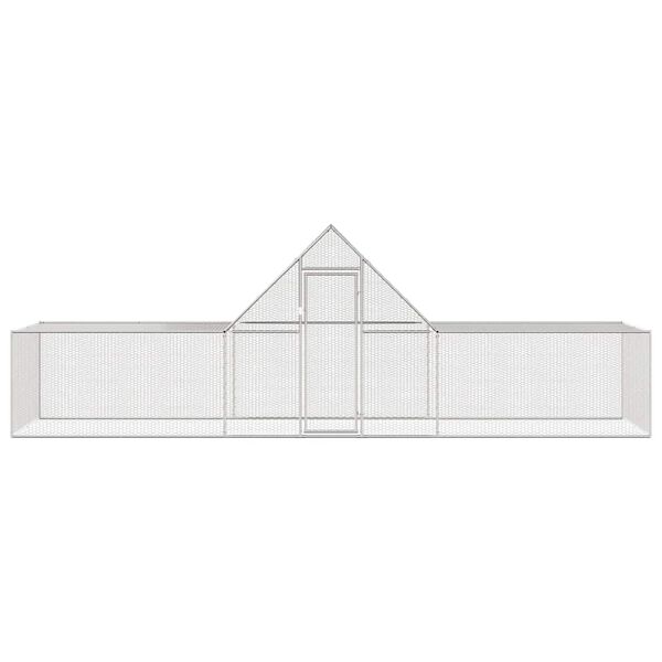 vidaXL Птичарник, 6x2x2 м, поцинкована стомана