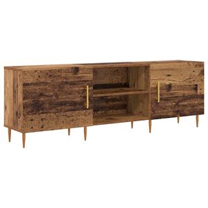 vidaXL ТВ шкаф 150 x 30 x 50 cm Старо дърво Инженерна дървесина