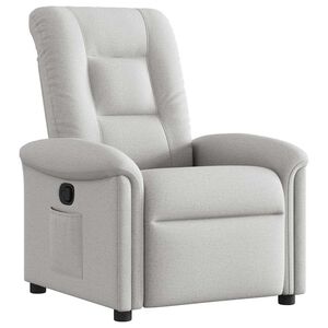 vidaXL Recliner Chair Cloud Grey Fabric