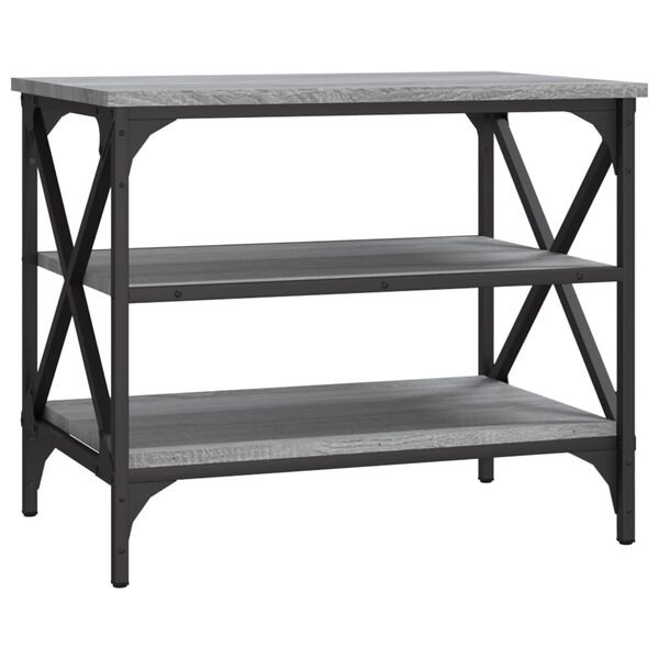 vidaXL ТВ шкаф, сив сонома, 60x40x50 см, инженерно дърво