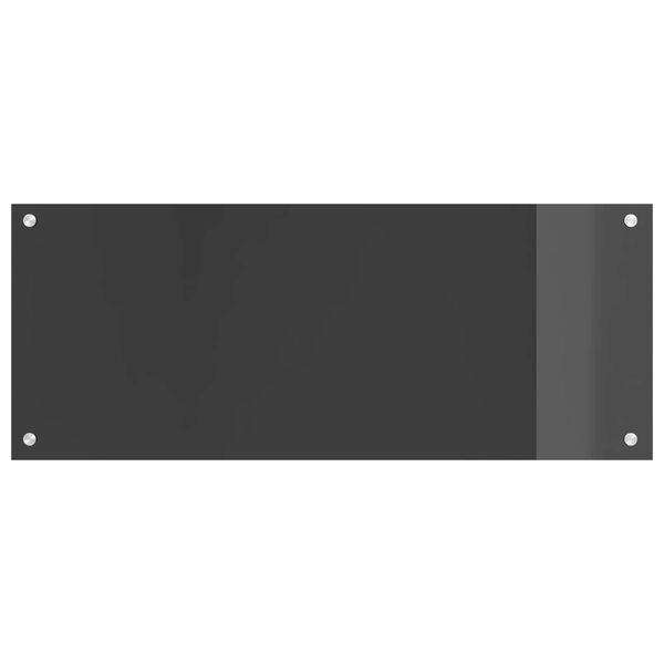 vidaXL Кухненски заден панел Тъмносив 100 x 40 x 0,6 см