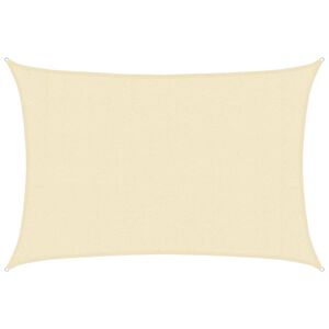 vidaXL Платно-сенник, 160 г/м&sup2;, кремаво, 3x5 м, HDPE