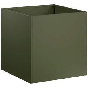 vidaXL Градинска саксия Маслиненозелено 20 x 20 x 20 см