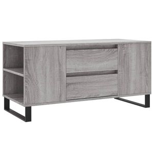 vidaXL Кафе маса, сив сонома, 102x44,5x50 см, инженерно дърво