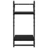 vidaXL Комплект стенни рафтове 6 pcs Черния дъб 100 x 25 x 30 cm
