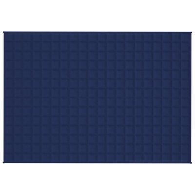 vidaXL Утежнено одеяло синьо 135x200 см 10 кг плат
