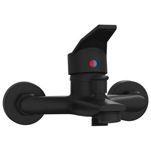 vidaXL Смесител за душ Черно G 1 / 2 инча