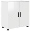 vidaXL Шкаф за баня Лъскаво бяло 61 x 35 x 64 см