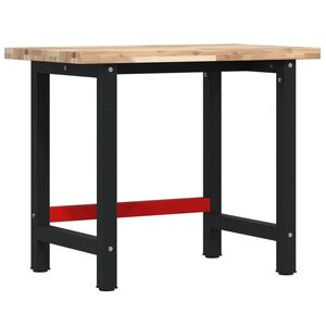vidaXL Работна маса, 100x60x83 см, масивно дърво акация, правоъгълна