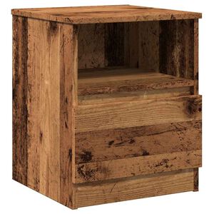 vidaXL Нощно шкафче от старо дърво 40x40x50 cm Инженерна дървесина
