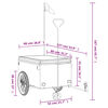 vidaXL Ремарке за велосипед, черно, 45 кг, желязо