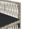 vidaXL Градински комплект от 13части с възглавници светлосив полиратан