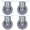 vidaXL Фиксирани колела, 4 бр, 75 мм