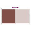 vidaXL Прибираща се дворна странична тента, 170x300 см, кафява