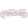 vidaXL Комплект дивани за открито 6 pcs Натурален и Крема