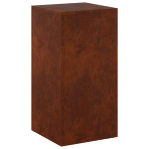 vidaXL Стойка за растения Ръждясало 30 x 30 x 60 cm Кортенова стомана