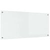 vidaXL Кухненски гръб Прозрачен 110 x 50 cm закалено стъкло