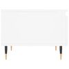 vidaXL Кафе маса, бяла, 50x46x35 см, инженерно дърво