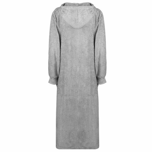 vidaXL Одеяло с качулка KINN Сив XXL Памук