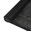 vidaXL Засенчваща мрежа HDPE 2x25 м черна